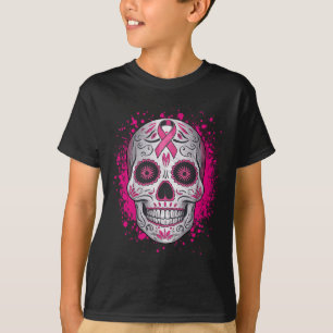 T-shirt Sugar Crâne Cancer du sein Chemises Sensibilisatio