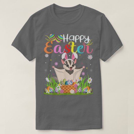 T-shirt Sugar Glider Bunny Egg Hung Funny Sugar Glider Hap (Design devant)