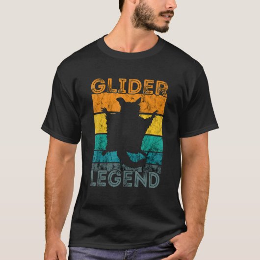 T-shirt Sugar Glider Legend Australia Squirrél Animal Vint (Devant)