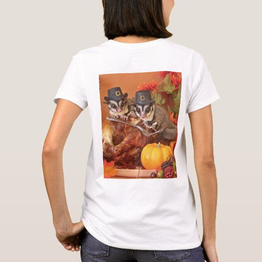 T-shirt Sugar Glider  Thanksgiving (Dos)