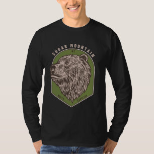 T-shirt Sugar Mountain, Caroline du Nord Ours Blue Ridge B