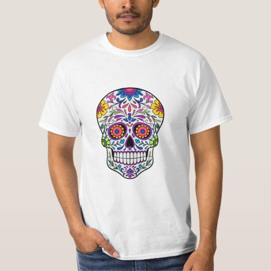 T-shirt Sugar Skull Art (Devant)