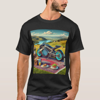 T-shirt Suggestion de pique-nique pour moto
