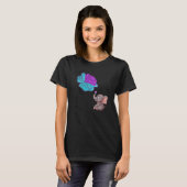T-shirt Suicide Awareness Flower Elephant Ribbon Graphic  (Devant entier)