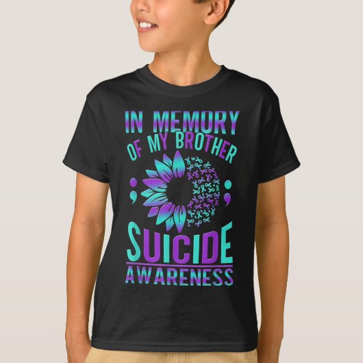 T-shirt Suicide Awareness Suicide Prevention Suprt Survivo (Devant)