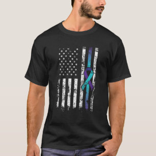 T-shirt Suicide Depression American Flag Prevention