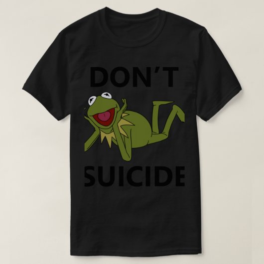 T-shirt Suicide du mème de Kermit (Design devant)