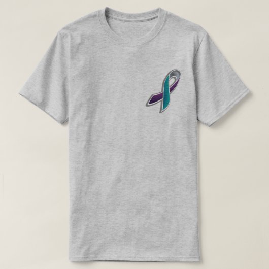 T-shirt Suicide et chemise de conscience de PTSD (Design devant)