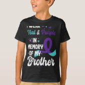 T-shirt Suicide Prevention Awareness In Memory Of Brother (Devant)