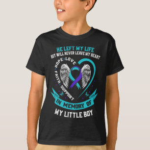 T-shirt Suicide turquoise Violet Sensibilisation Petit Gar