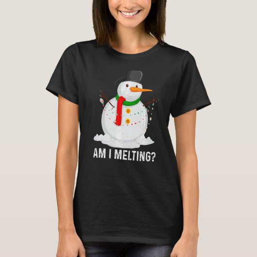 T-shirt Suis-Je En Train De Faire Fondre Le Snowman Au Pri (Devant)