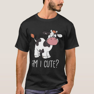 T-shirt Suis-je mignonne Bess pour vache