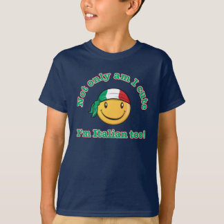 T-shirt Suis non seulement je mignon je suis italien aussi