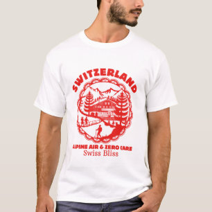 T-shirt Suisse : air alpin et zéro souci