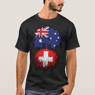 T-shirt Suisse Australie Australie Australie racine arbre
