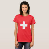 T-shirt Suisse - Drapeau suisse (Devant entier)