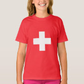 T-shirt Suisse - Drapeau suisse (Devant)