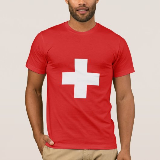 T-shirt Suisse - Drapeau suisse (Devant)