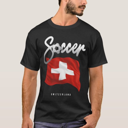 T-shirt Suisse Football - Drapeau suisse (Devant)