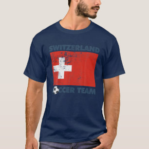 T-shirt Suisse Football Team Drapeau 2022 Supporter