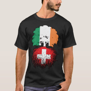 T-shirt Suisse Irlande irlandaise Suisse drapeau des racin