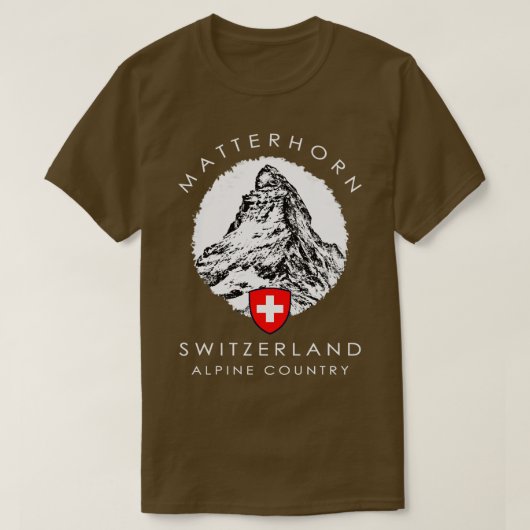 T-shirt Suisse Matterhorn Xo4U Original (Design devant)