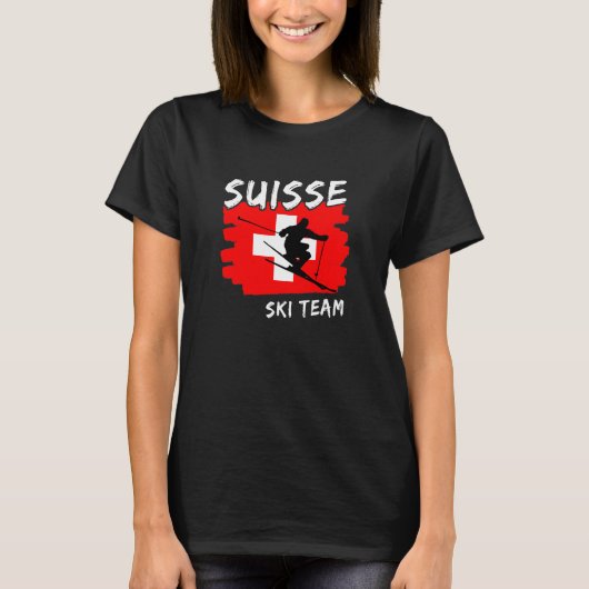 T-Shirt Suisse Ski (Devant)
