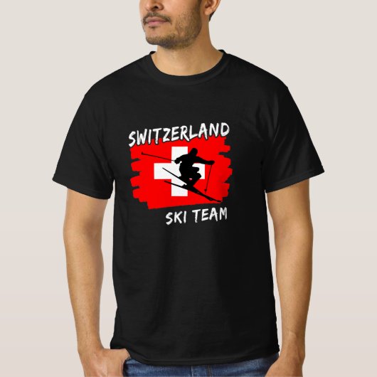 T-shirt Suisse Ski (Devant)