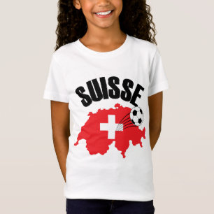 T-Shirt Suisse Suisse Carte Suisse Football Suisse