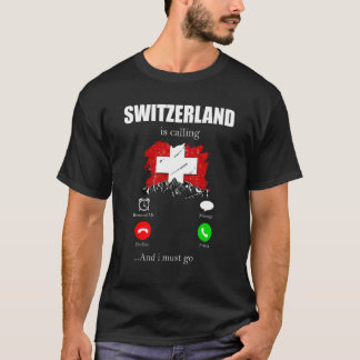 T-shirt Suisse Suisse Suisse Suisse Suisse Drapeaux suisse