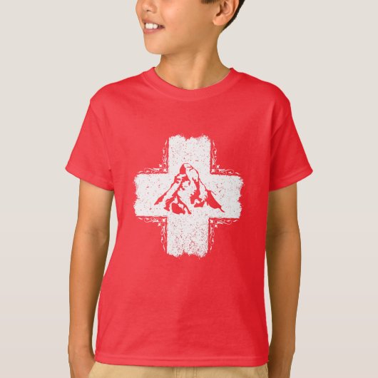 T-shirt Suisse - T-shirt Drapeau Suisse (Devant)