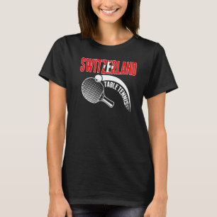 T-shirt Suisse Tennis De Table Support Swiss Pong