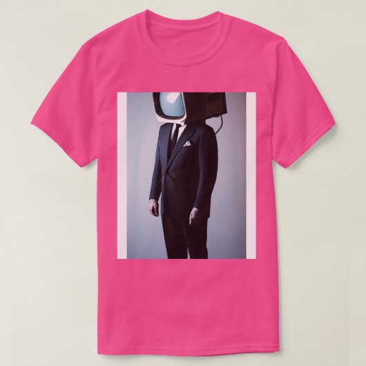 T-shirt Suit Tube TV Man (Design devant)