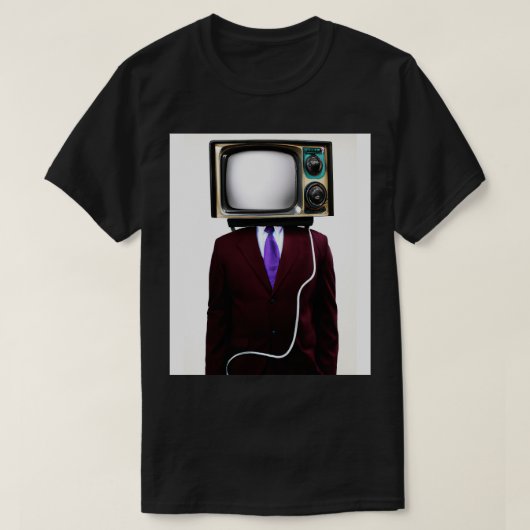 T-shirt Suit Tube TV Man 1 (Design devant)