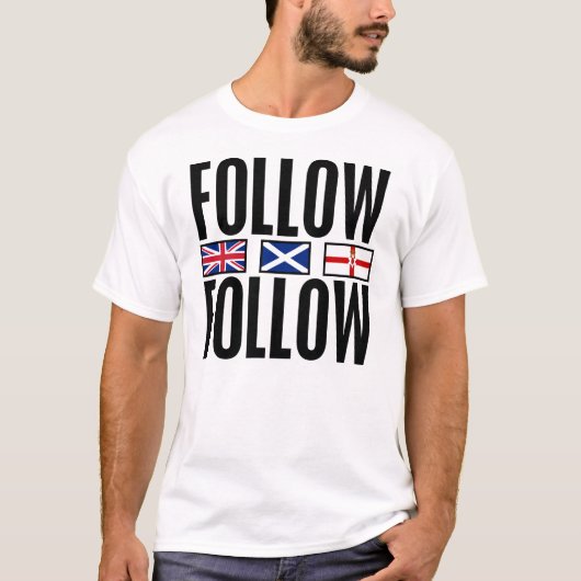 T-shirt Suivez 3 drapeaux (Devant)
