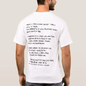 T-shirt Suivez dans les pas du père (Dos)