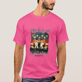 T-shirt Suivez Le Mot Pas Le Troupeau Dieu Jésus Christ