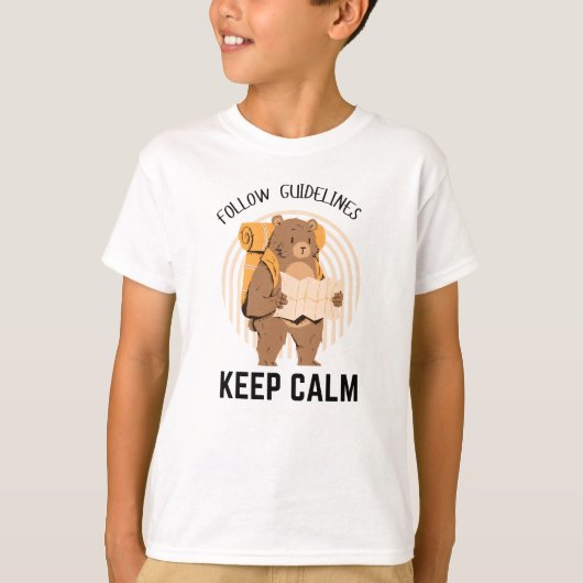 T-shirt Suivez les instructions pour rester calme (Devant)