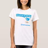 T-shirt Suivez-Moi Sur Twitter Blue Bird Ladies Top T-Shir (Devant)