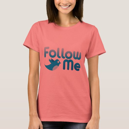 T-shirt Suivez-Moi Twitter Mr Funny Parody (Devant)