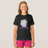 T-shirt Suivez Votre Rêve Comme Une Magie Unicorne (Devant entier)