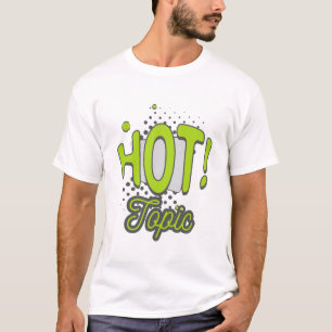 T-shirt Sujet Chaud Graphisme de Style Bande Dessinée Gras