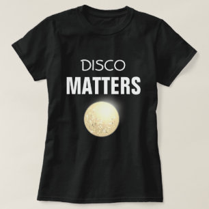 T-shirt sujets brillants les années 70 rétros de disco d
