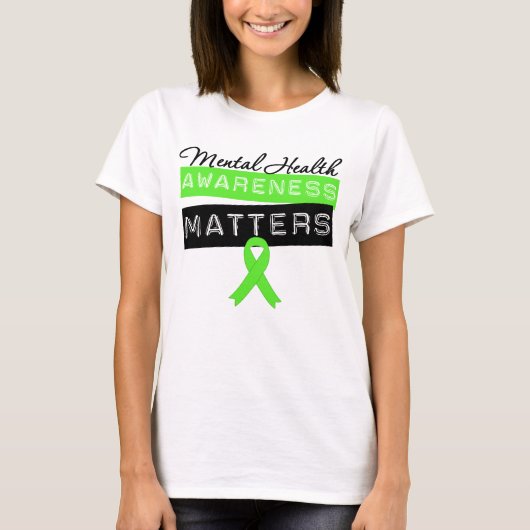 T-shirt Sujets de conscience de santé mentale (Devant)