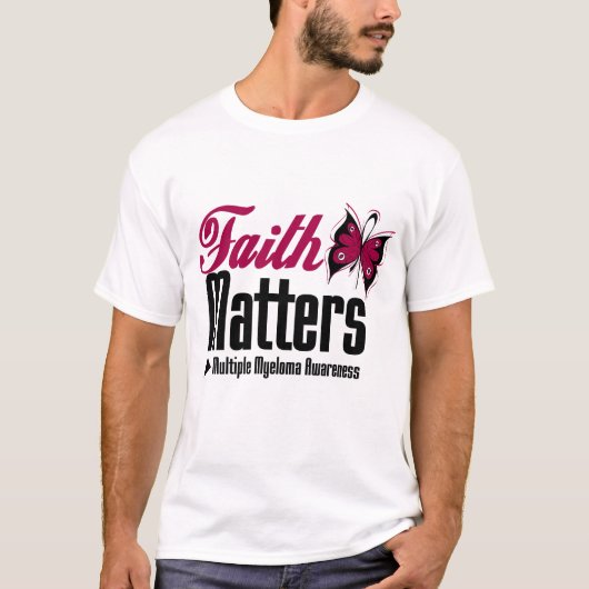 T-shirt SUJETS de FOI de myélome multiple (Devant)