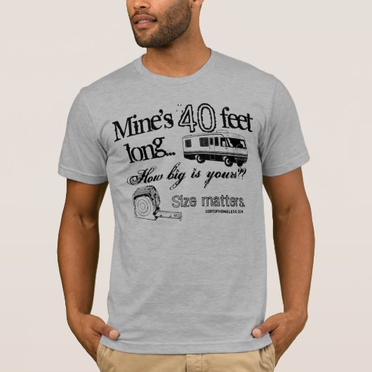 T-shirt Sujets de taille de rv - personnalisables ! (Devant)