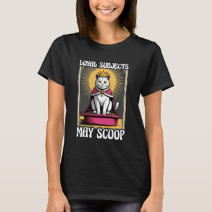 T-shirt Sujets loyaux de chats drôles peuvent ramasser la