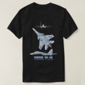 T-shirt Sukhoi Su30 Russe Super Maneuverable Fighter Pla (Design devant)
