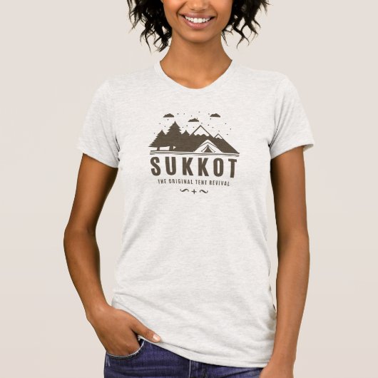 T-shirt Sukkot La Tente Originale Revival Funny Messianic  (Devant)