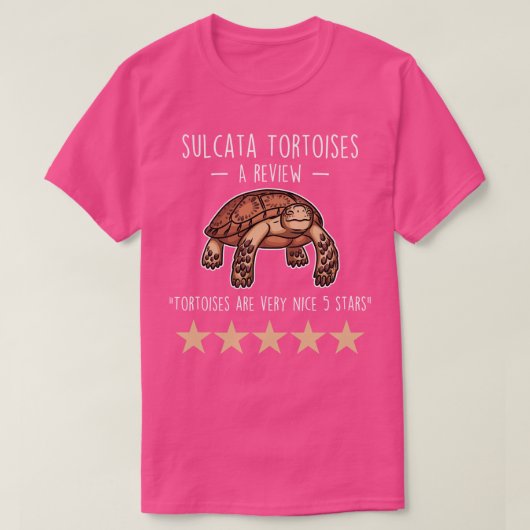 T-shirt Sulcata Tortoise Review (Design devant)